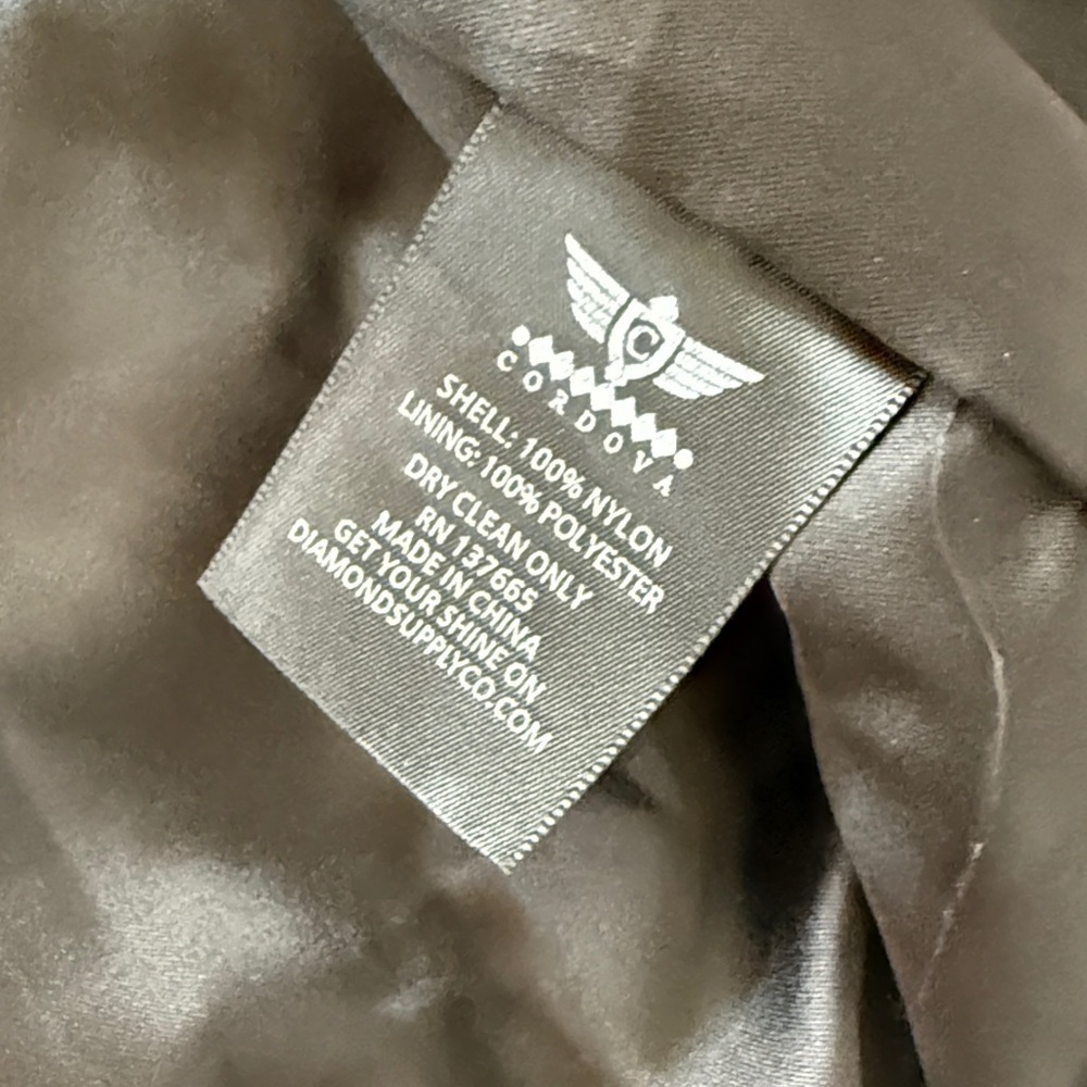 Cordova Black Bomber Jacket with Patch - Picture 6 of 7